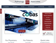 Tablet Screenshot of pathology-associates.com